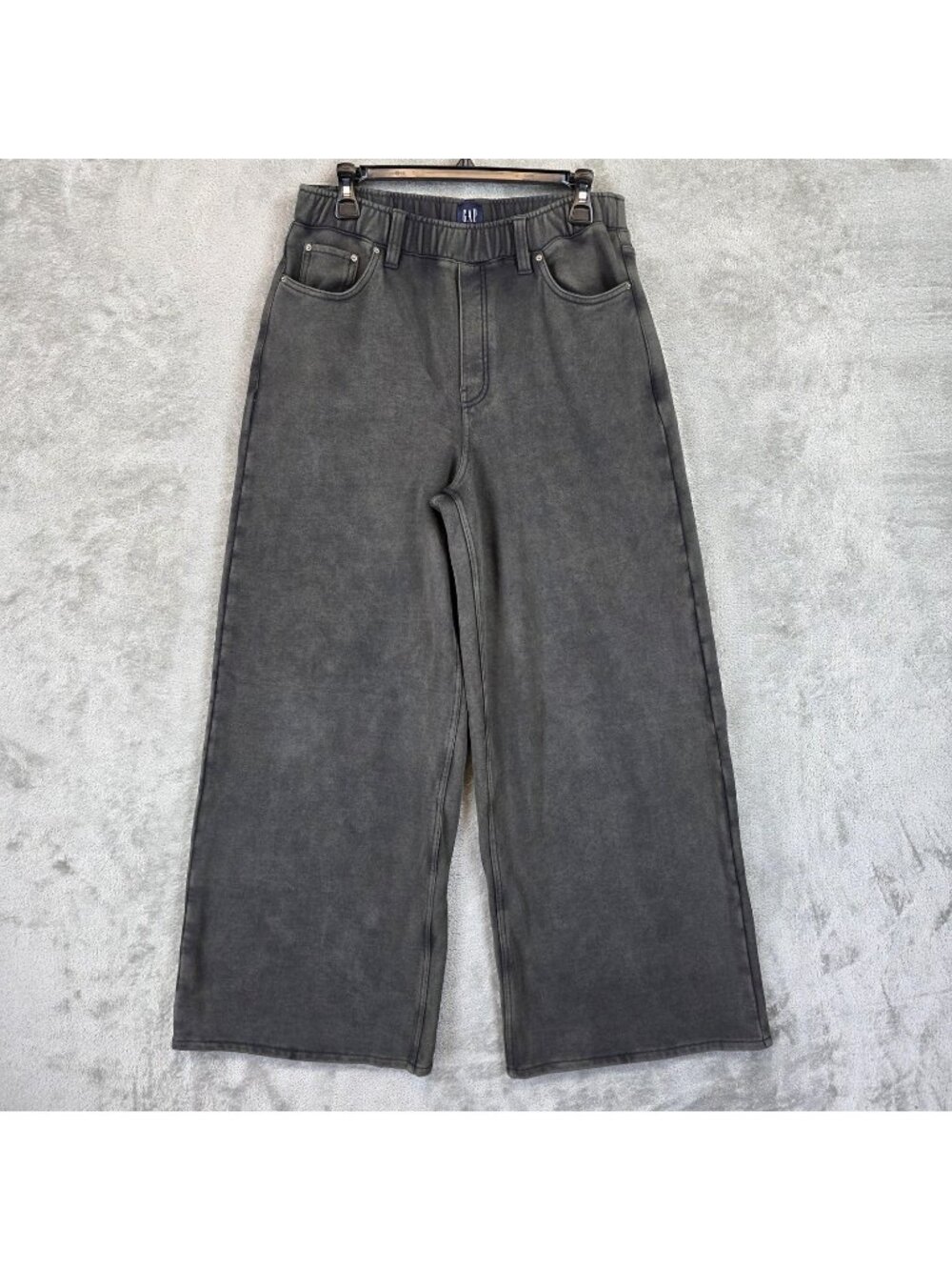 Gap Sweatpants Womens S
Gray French Terry Wide Leg
Elastic Waist Relaxed -Size S